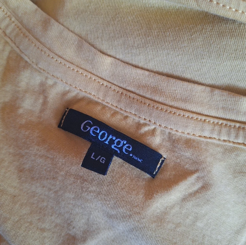George size Large yellow dress excellent used condition - Picture 3 of 4